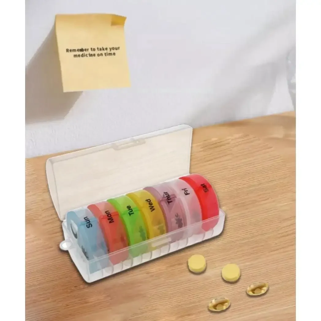 Tablets - 1/2 szt. Przenośny 7-dniowy tygodniowy organizer