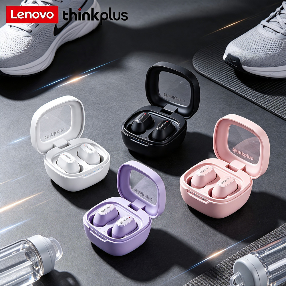 Tws Earbuds Bluetooth 5.3 - Lenovo XT62 Stylowe Przezroczyste Słuchawki TWS
