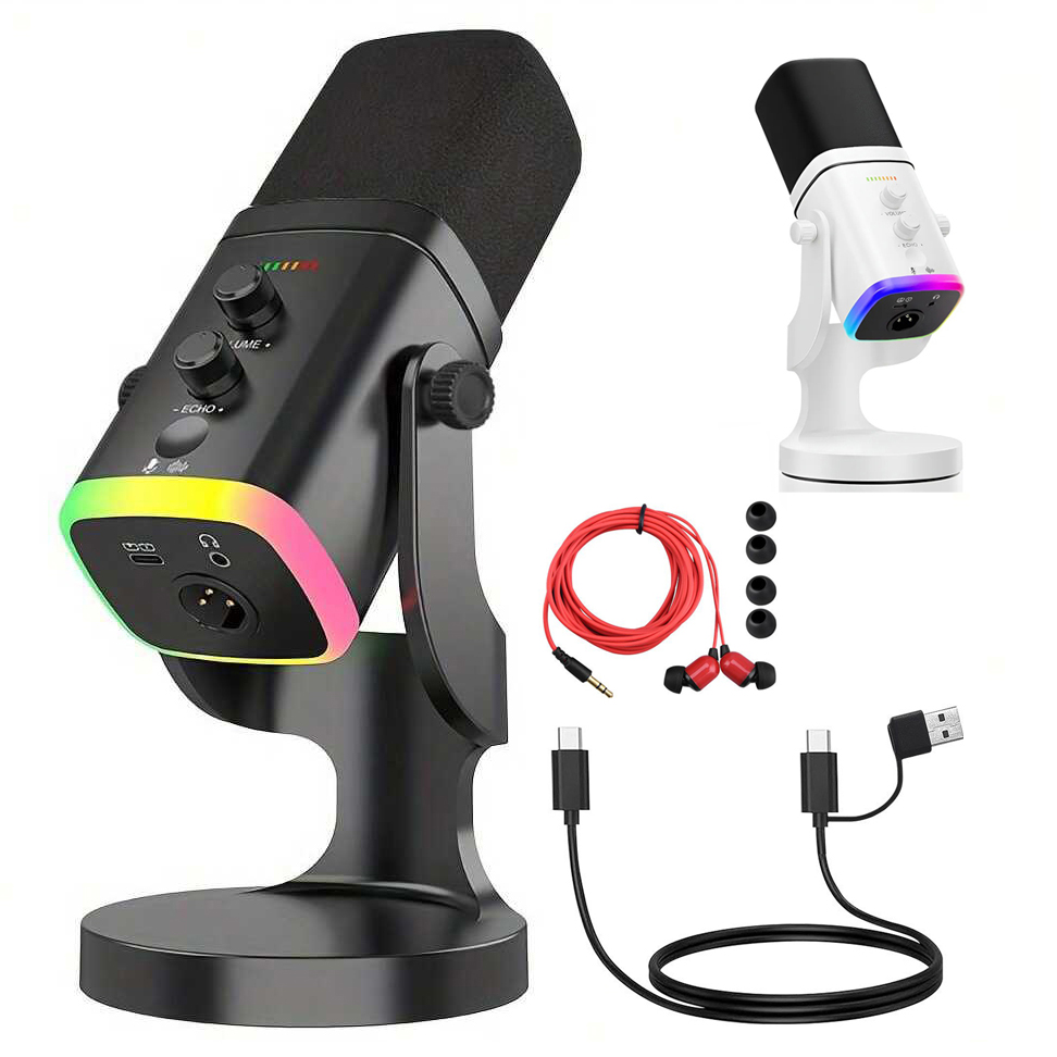 Gaming Headset With Mic Rgb - Mikrofon dynamiczny USB/XLR do streamingu i