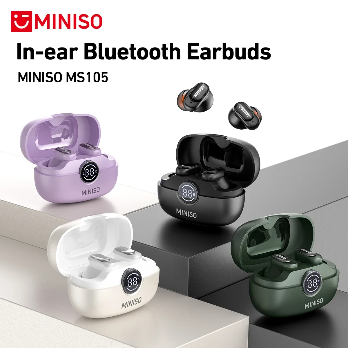 Type C Wired Earphones With Mic - MINISO MS105 Słuchawki Bluetooth Douszne Miękkie