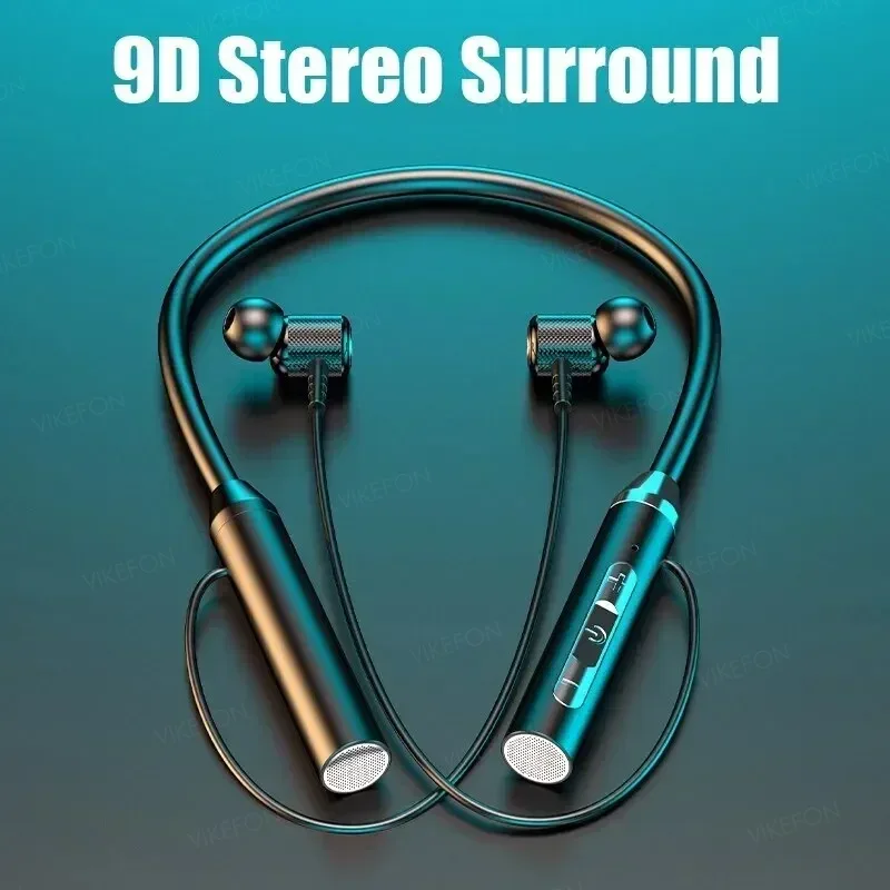 Magnetic Neckband Sports Earphones - Słuchawki bezprzewodowe Bluetooth 5.0 Słuchawki na