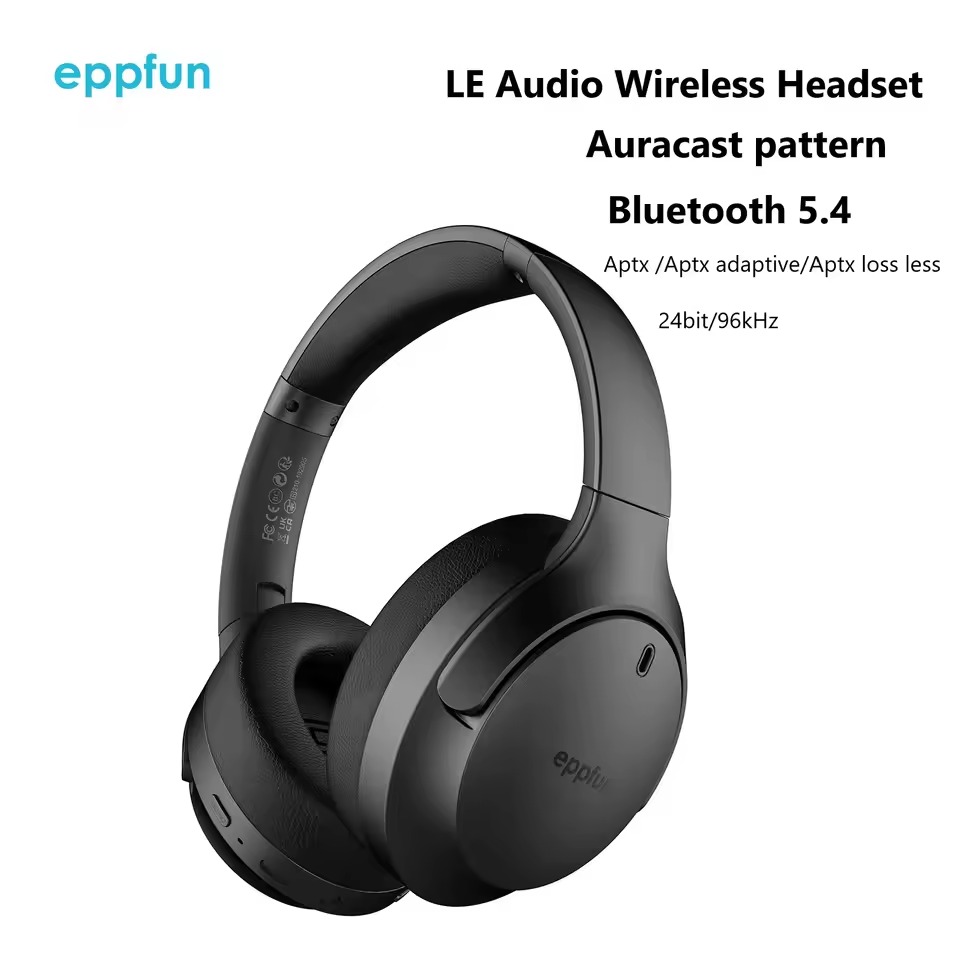 Anc Wireless Over Ear Headphones - Słuchawki Eppfun LE Audio Auracast Bluetooth