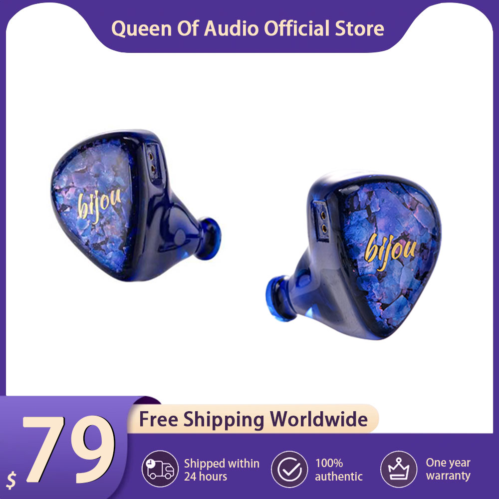 Planar Magnetic Iem Earphones - Nowe słuchawki douszne QoA Bijou 1DD+1BA+1BCD,