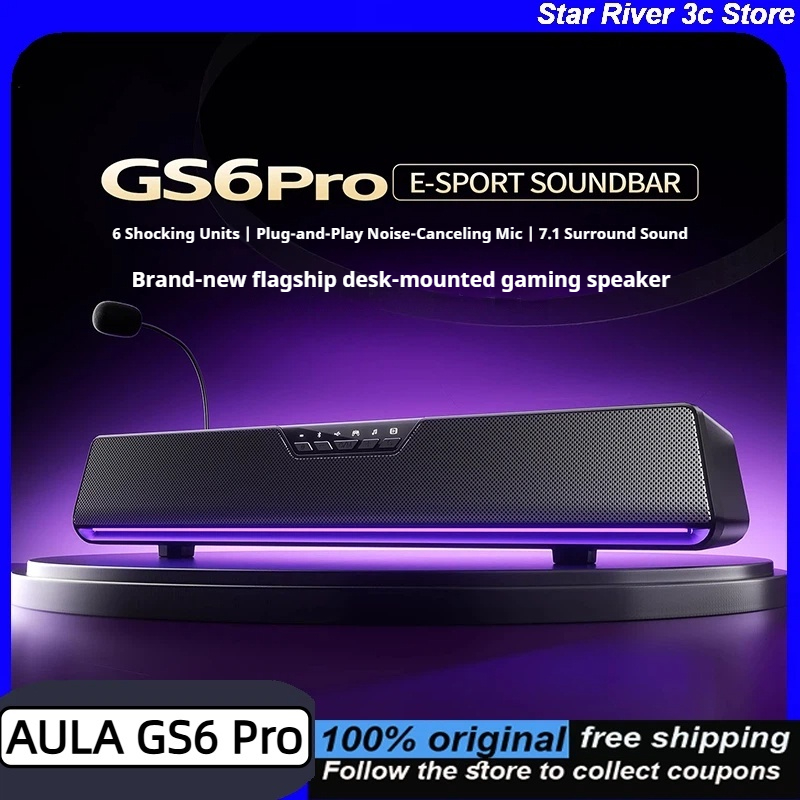 Rgb Computer Soundbar For Pc - AULA GS6 Pro Bezprzewodowy Soundbar Gamingowy