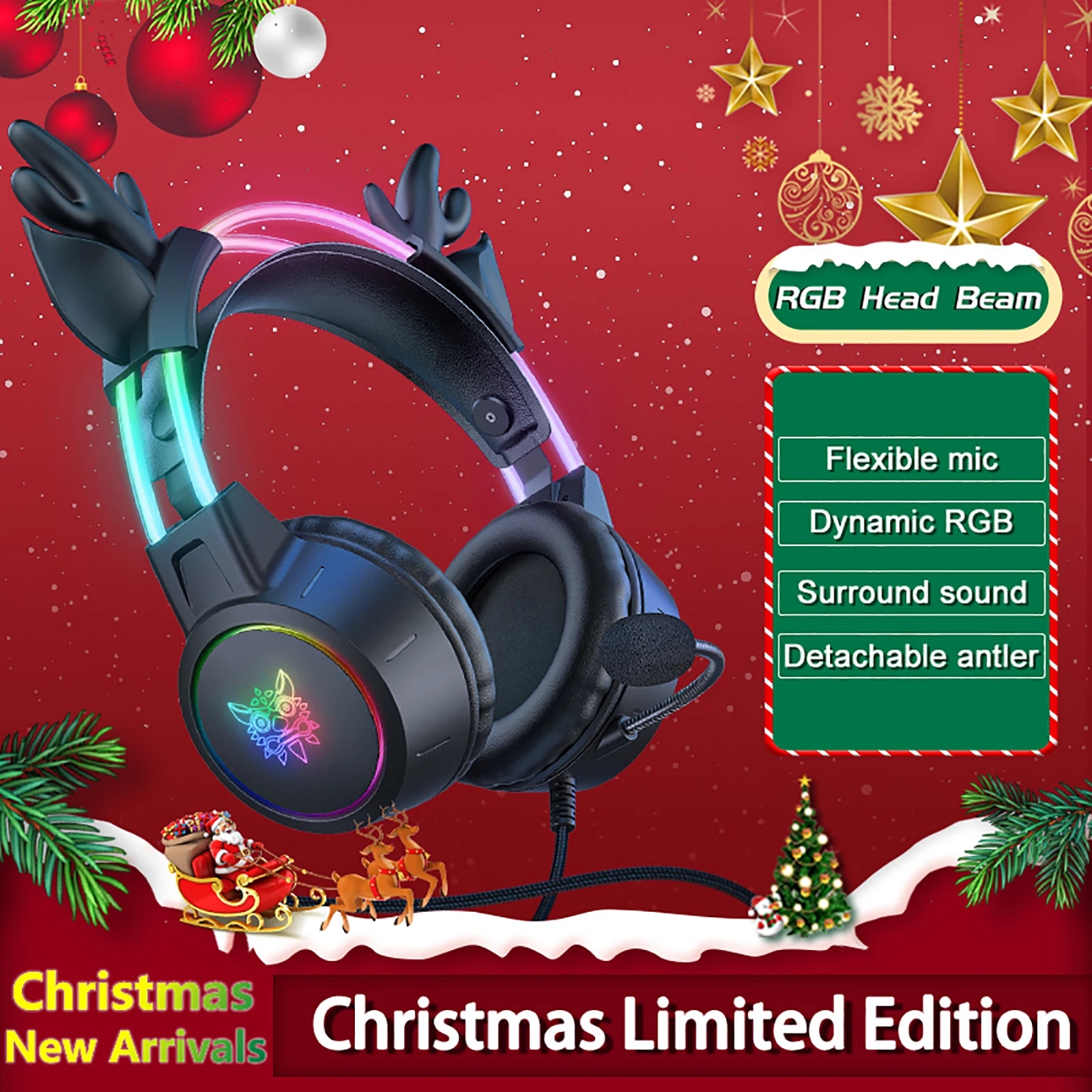 Gaming Headset With Mic Rgb - Zestaw słuchawkowy do gier ONIKUMA na