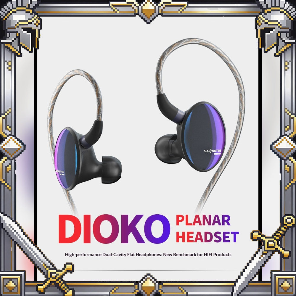 Planar Magnetic Iem Earphones - 7Hz x Crinacle Dioko Planar Magnetic