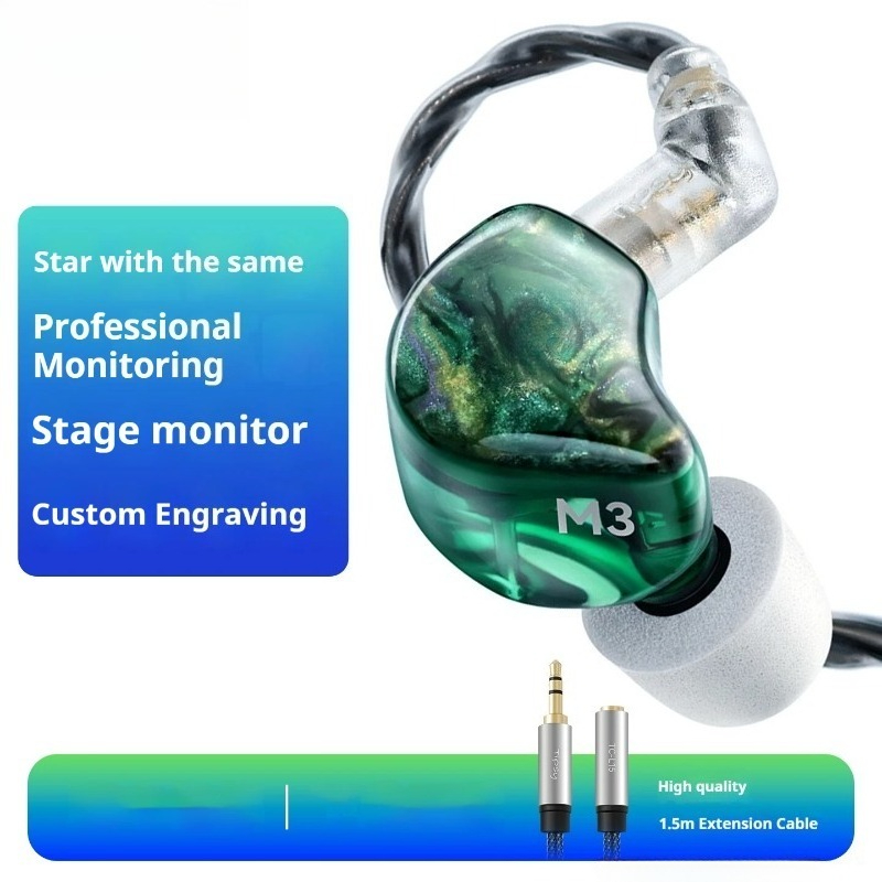 In Ear Monitors For Singers - Słuchawki monitorujące M3 douszne przewodowe o