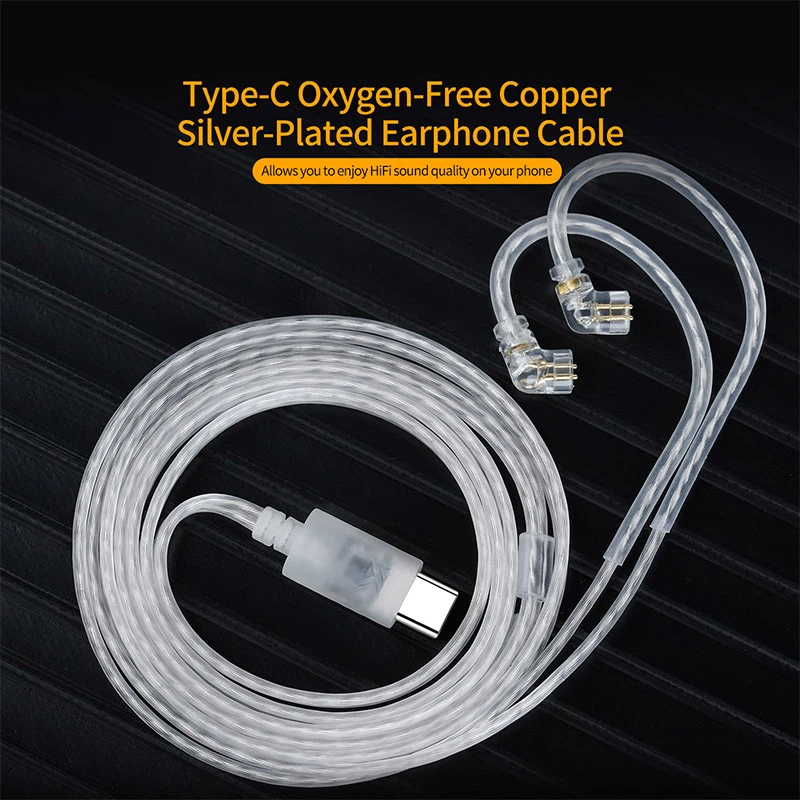 Kabel do słuchawek KZ OFC posr – Type C Wired Earphones With Mic recenzja i cena