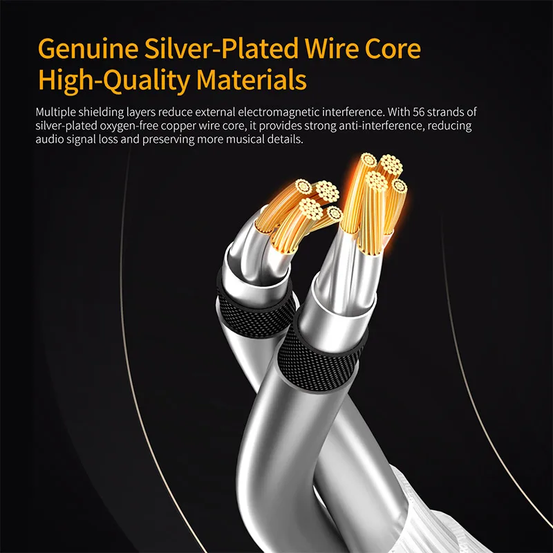 Kabel do słuchawek KZ OFC posr – Type C Wired Earphones With Mic recenzja i cena