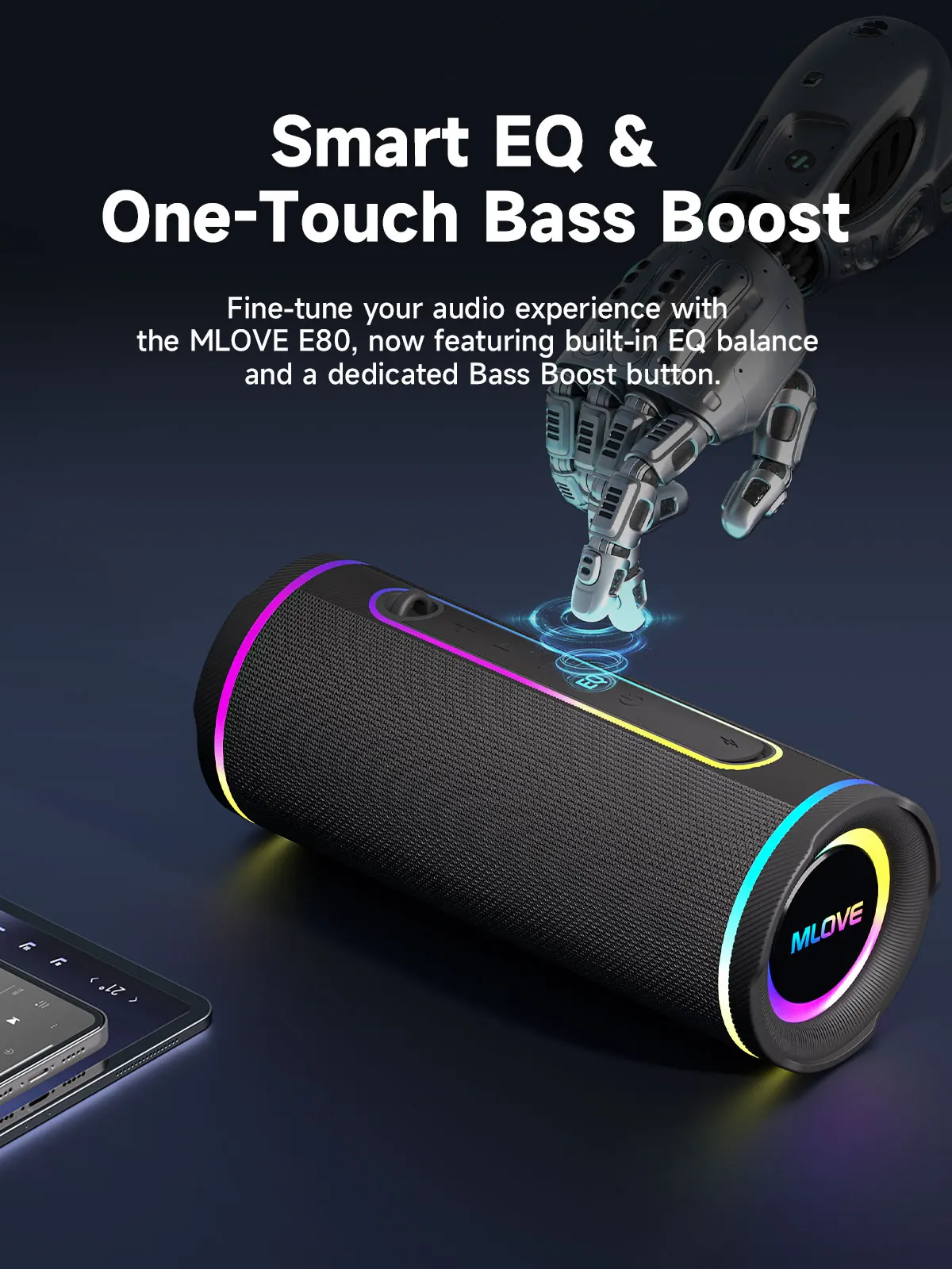 Przenośny głośnik Bluetooth ML – Portable Bluetooth Speaker Waterproof Ipx7 recenzja i cena