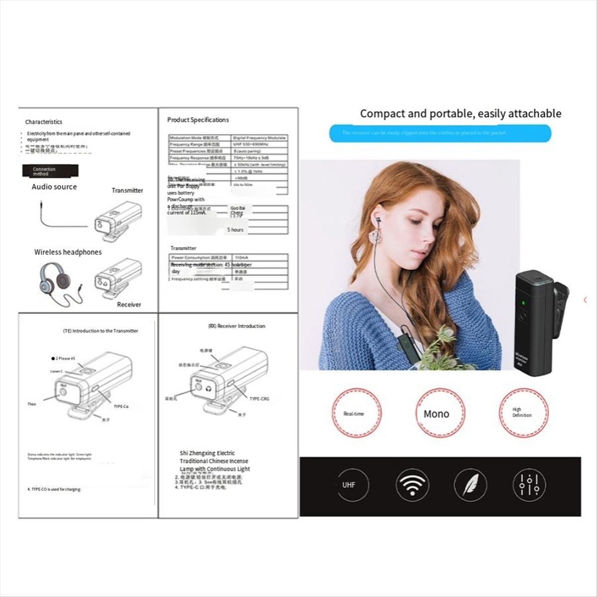 Zestaw bezprzewodowego systemu – In Ear Monitors For Singers recenzja i cena