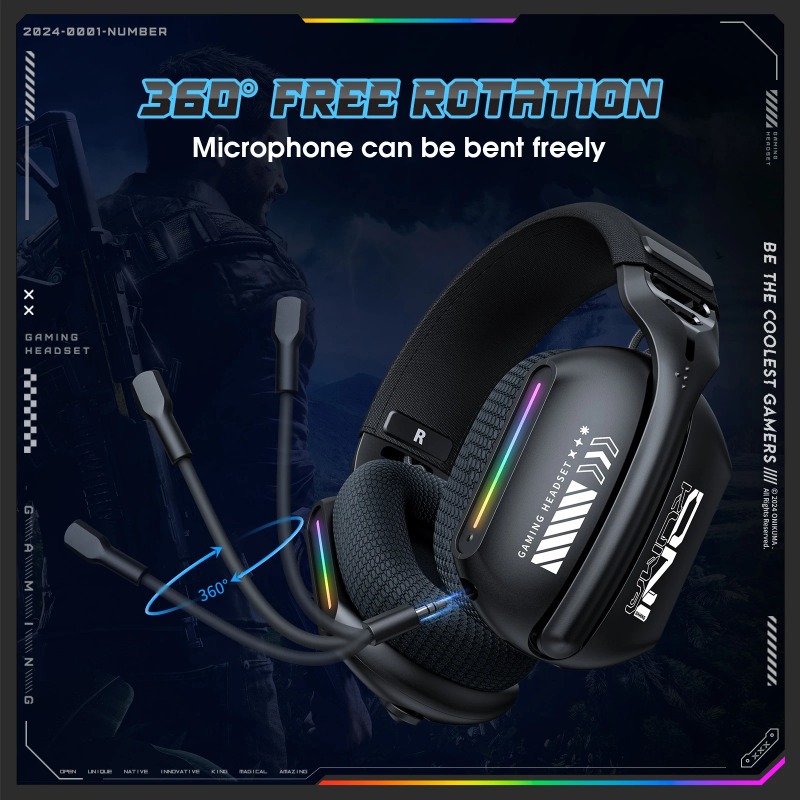 Bezprzewodowy zestaw słuchawko – Gaming Headset With Mic Rgb recenzja i cena