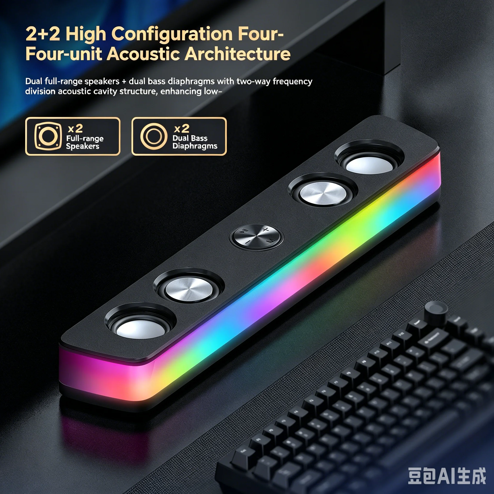 Akumulatorowy bezprzewodowy so – Rgb Computer Soundbar For Pc recenzja i cena