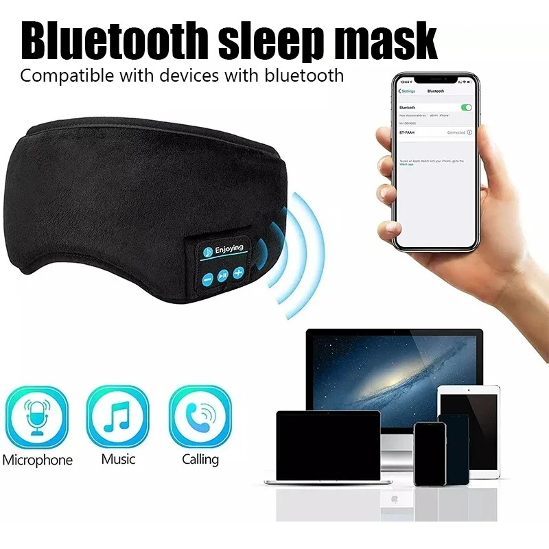 Maska na oczy 3D z słuchawkami – Sleep Mask Headphones Bluetooth recenzja i cena
