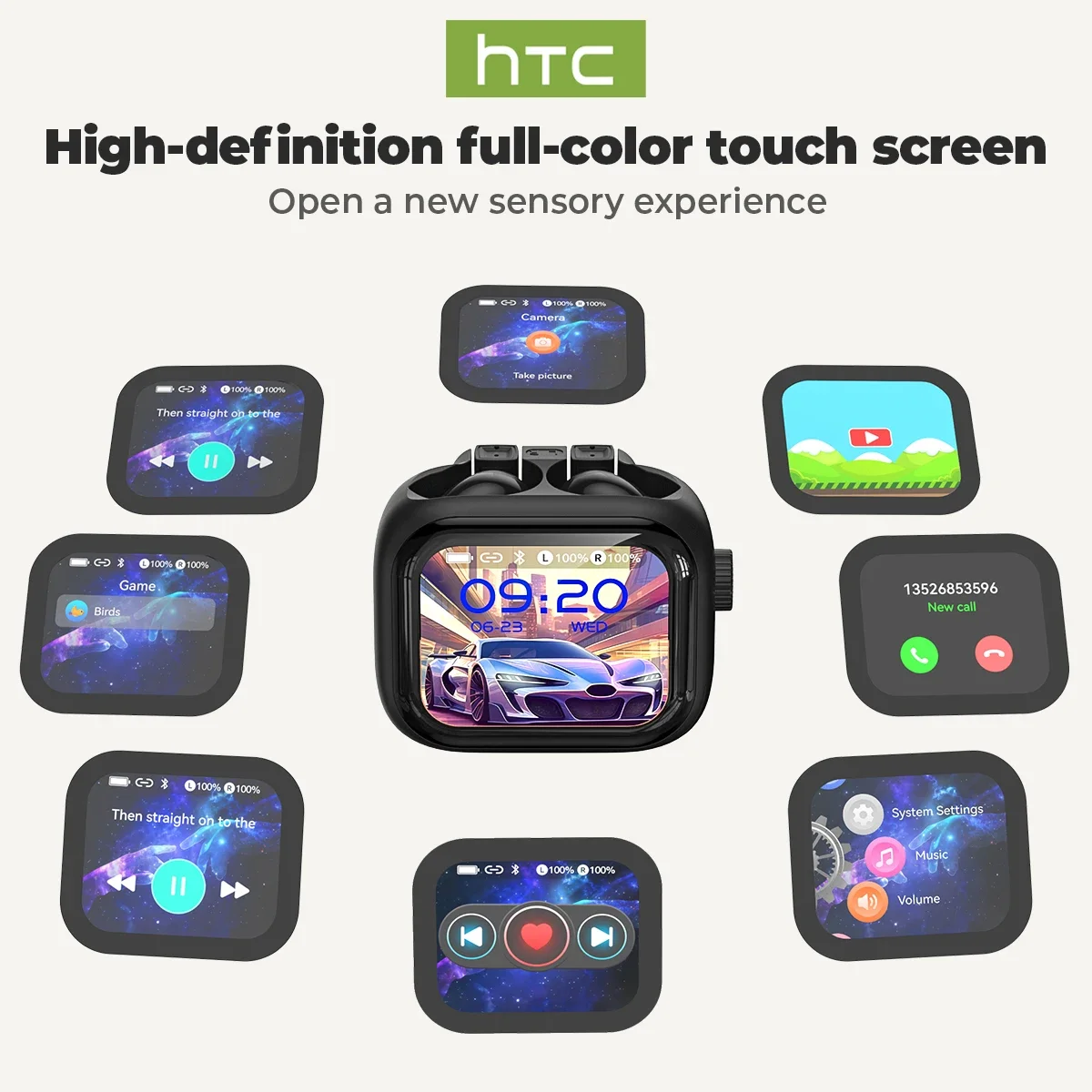 Ekran Ultra HD Słuchawki HTC N – Tws Earbuds Bluetooth 5.3 recenzja i cena