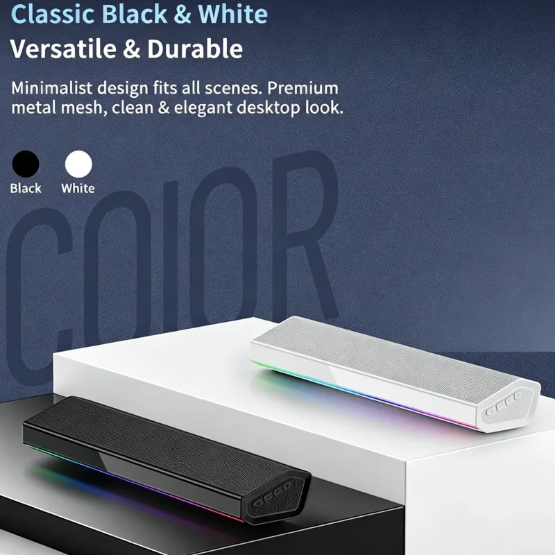 Głośnik Bluetooth 5.4 z podświ – Rgb Computer Soundbar For Pc recenzja i cena