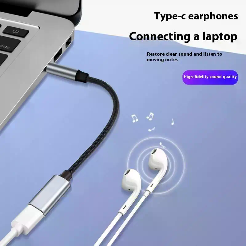 Adapter audio z sygnałem analo – Type C Wired Earphones With Mic recenzja i cena
