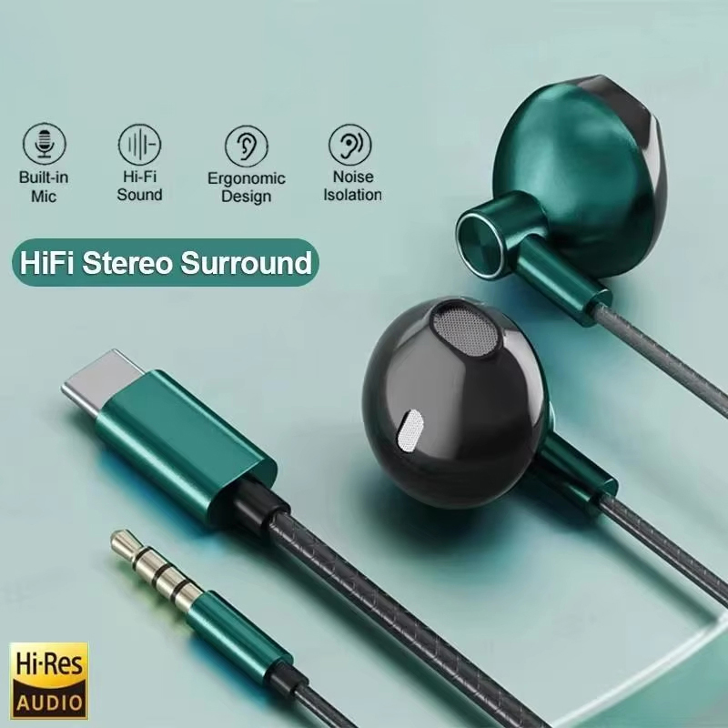 Słuchawki przewodowe Type C 3. – Type C Wired Earphones With Mic recenzja i cena