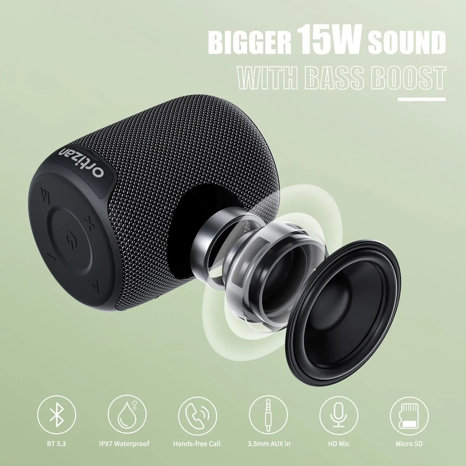 Głośniki Bluetooth Ortizan X2, – Portable Bluetooth Speaker Waterproof Ipx7 recenzja i cena