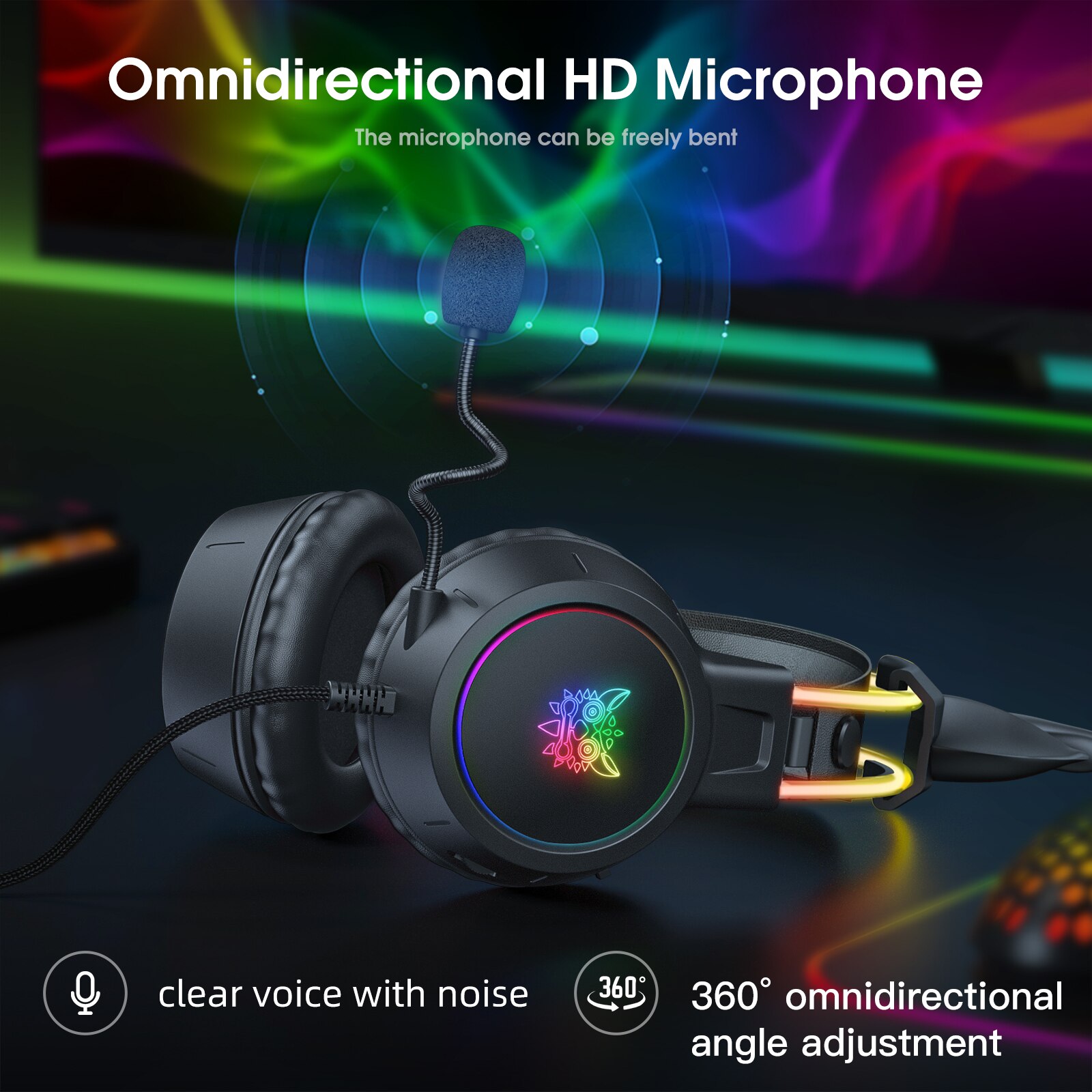 Zestaw słuchawkowy do gier ONI – Gaming Headset With Mic Rgb recenzja i cena