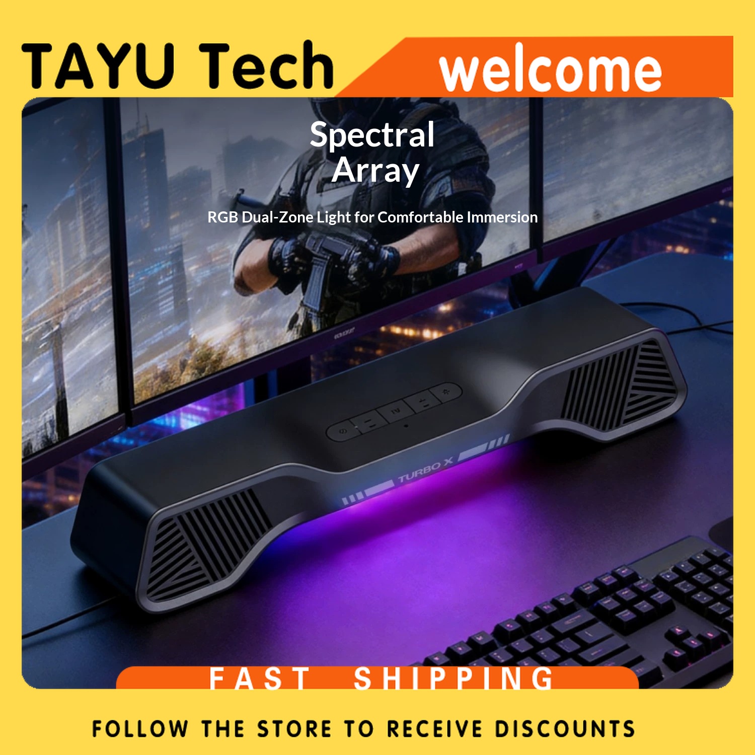 Głośnik gamingowy Hurricane Tu – Rgb Computer Soundbar For Pc recenzja i cena