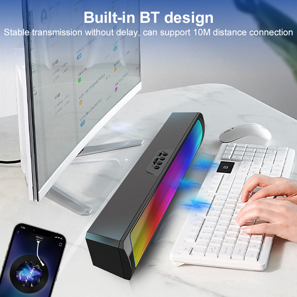 Przenośne głośniki soundbar do – Rgb Computer Soundbar For Pc recenzja i cena