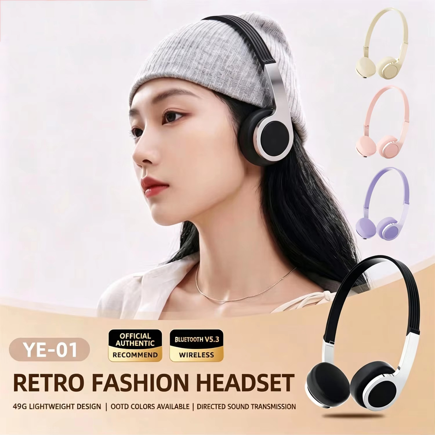 Nowe retro kompaktowe słuchawk – Anc Wireless Over Ear Headphones recenzja i cena